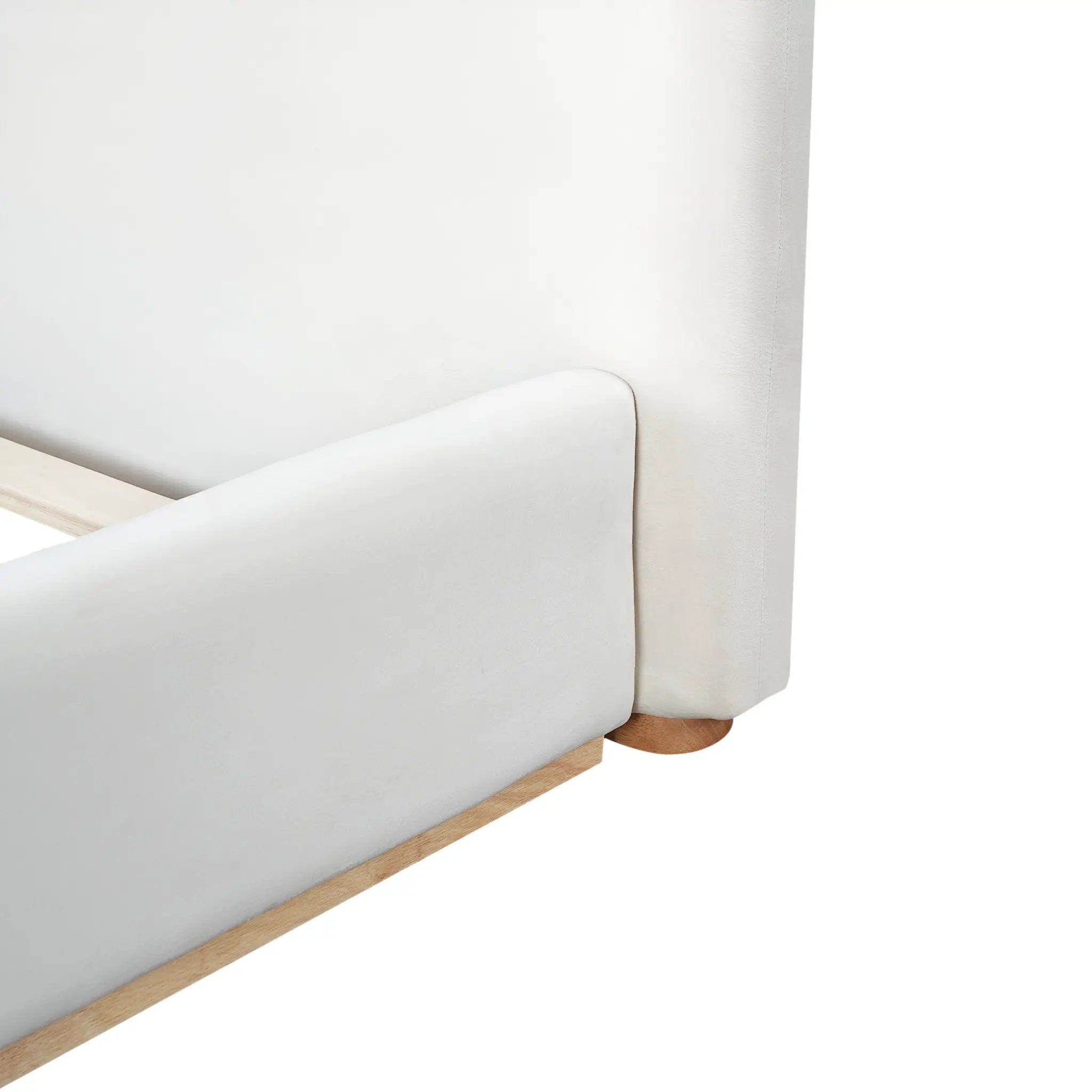 Elegant Upholstered Bed With Solid Wood Frame, King by HouseOfZazla