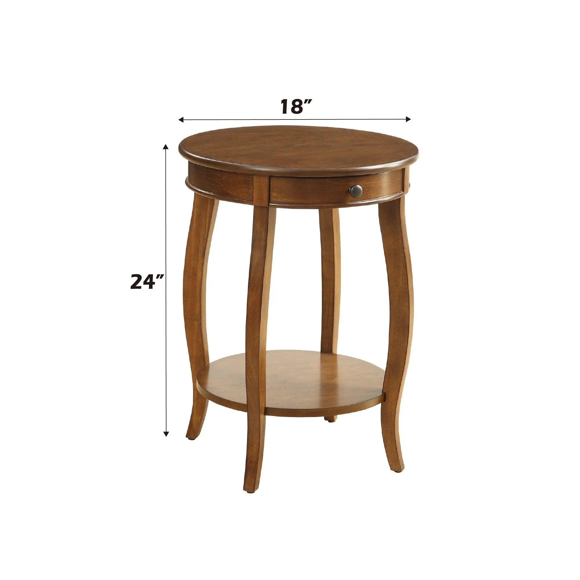 Alysa - Walnut Accent Table - Walnut by Unique Piece Furniture