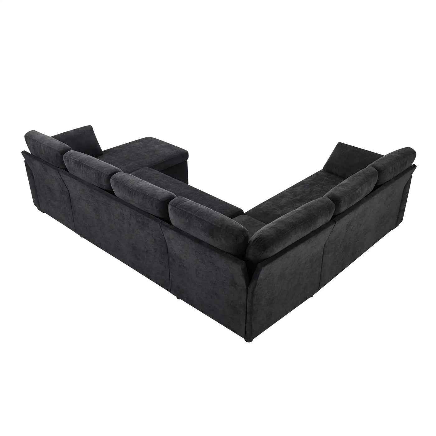 Convertible U-Shaped Sectional Sofa Bed With Reversible Chaise by HouseOfZazla