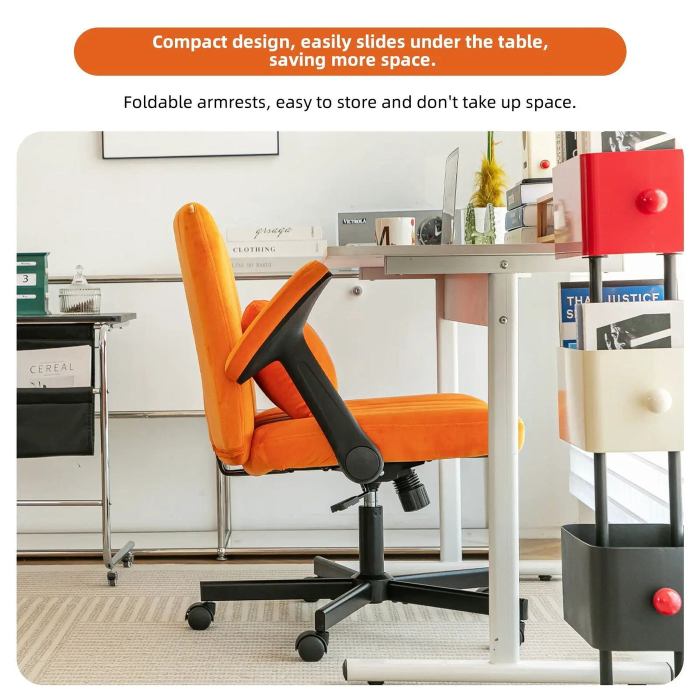 Criss Cross Armrest Office Chair With Wheels by HouseOfZazla