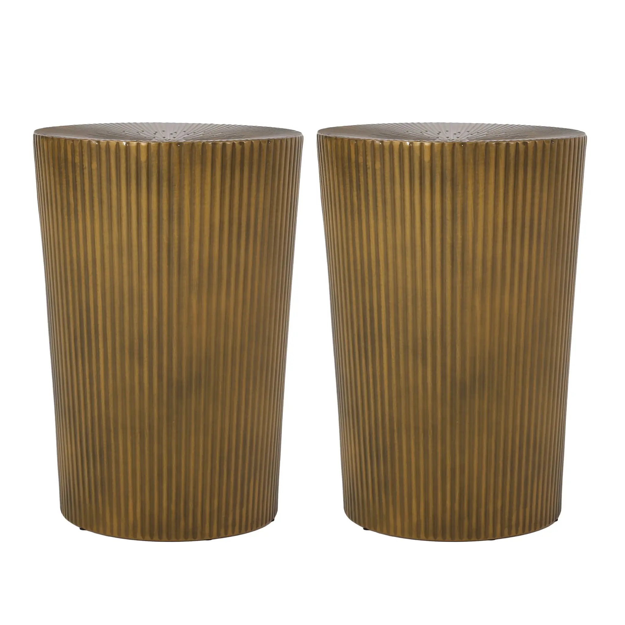 Langseth Iron Sunburst Side Table Modern Design by HouseOfZazla