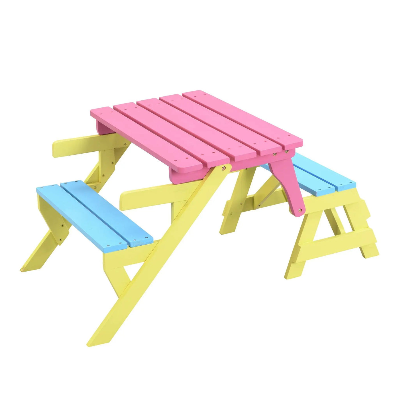 Kids Multi-Functional Arm Chair, Table With 2 Benches All-In-One Set by HouseOfZazla
