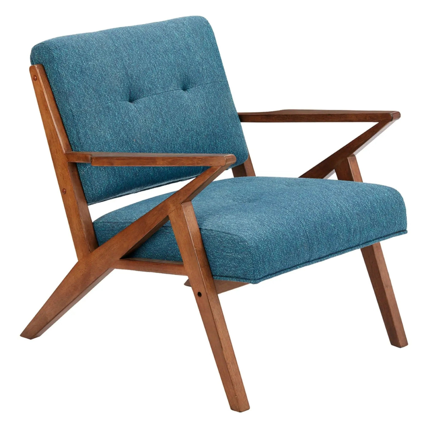 Lounge Chair With Tufted Upholstery And Solid Frame by HouseOfZazla