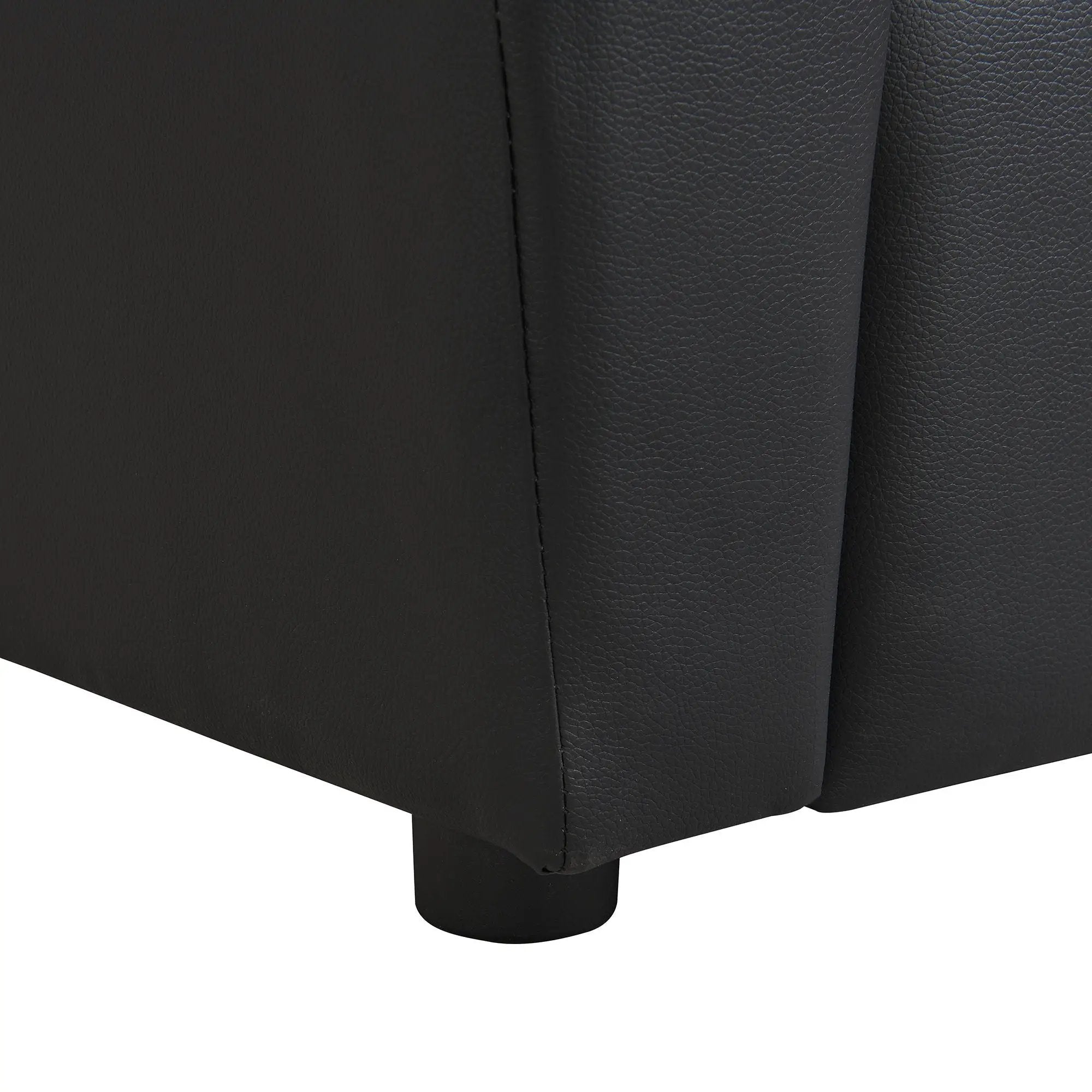 Sally Deluxe Kids Recliner Chair With Cup Holder - Black by HouseOfZazla