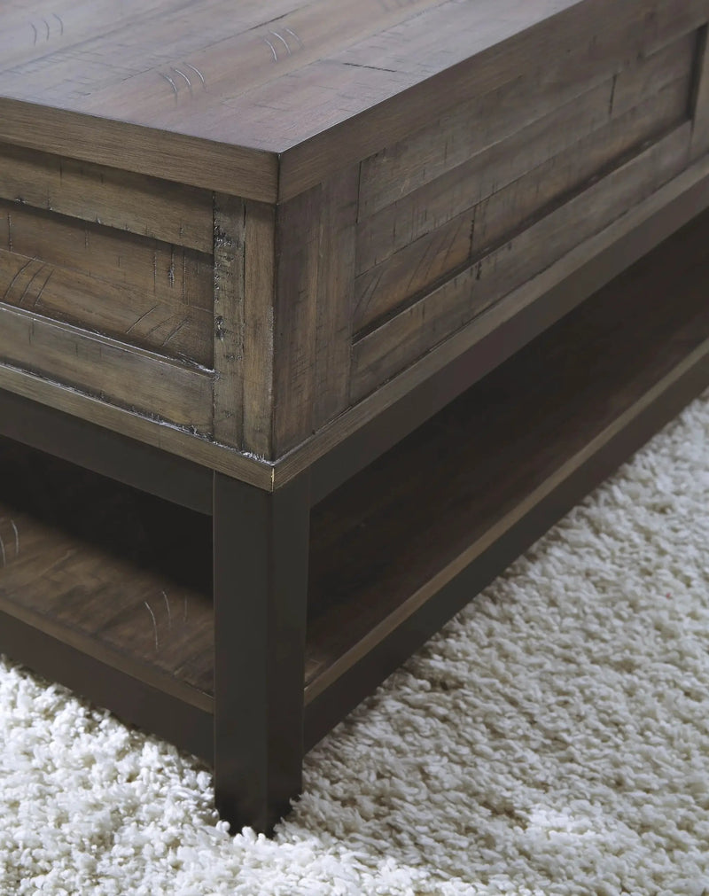 Johurst - LIFT TOP COCKTAIL TABLE - Grayish Brown by Unique Piece Furniture