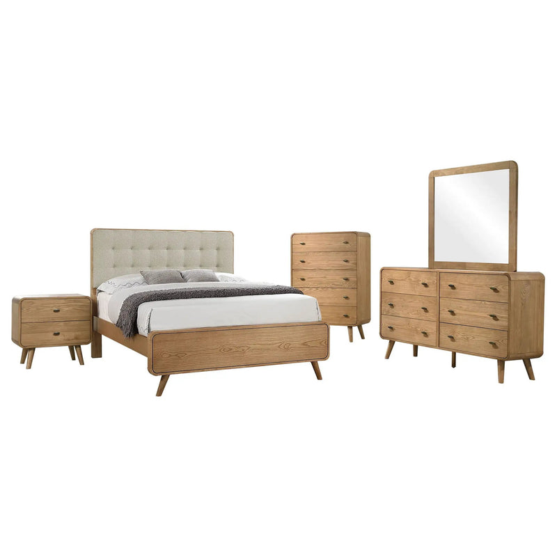 Robyn 5-piece Eastern King Bedroom Set Light Ash by Unique Piece Furniture