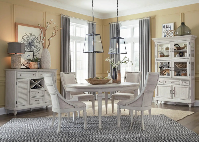 Newport - Round Dining Table - Alabaster by Unique Piece Furniture