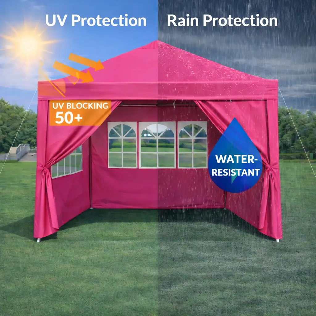 Outdoor 10x10 Ft Pop Up Gazebo Canopy Tent with Removable Sidewalls by HouseOfZazla