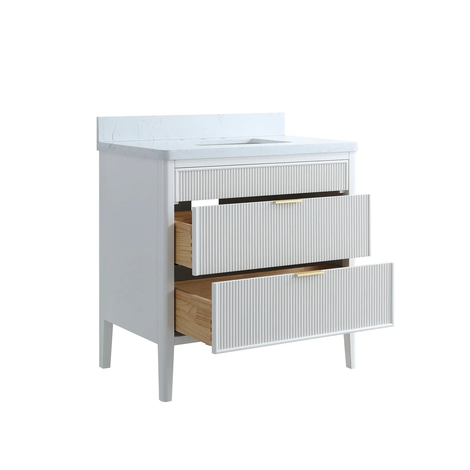 Fully Assembled 30'' Bathroom Vanity by HouseOfZazla