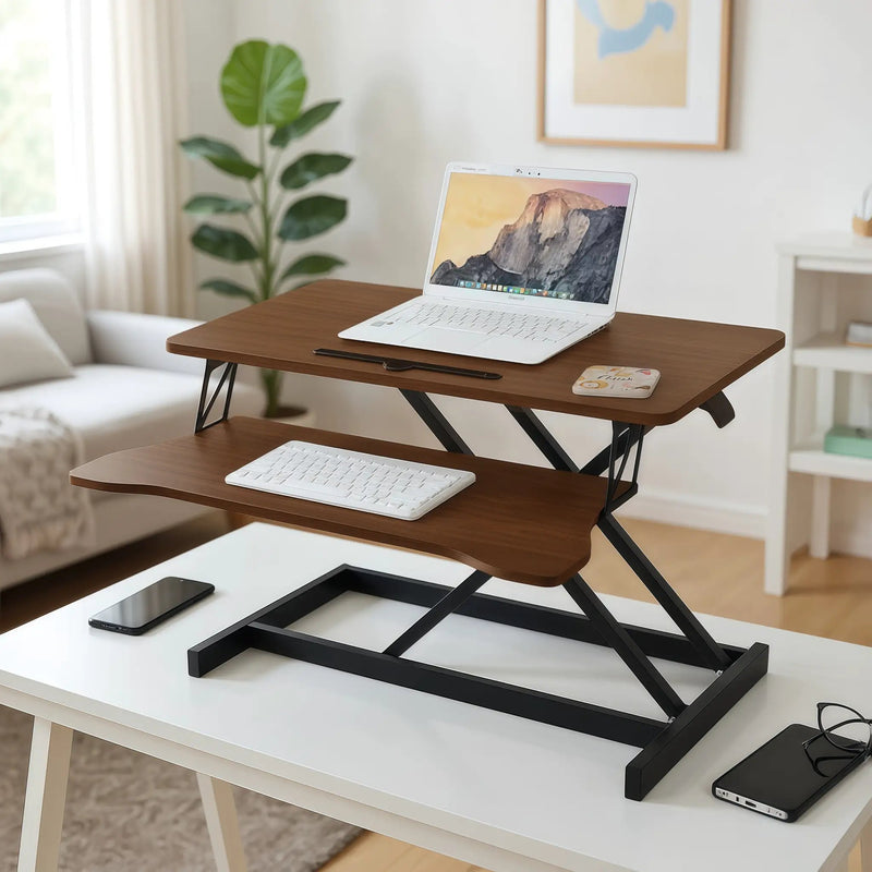 32 Inch Desk Converter - Height Adjustable Workstation by HouseOfZazla