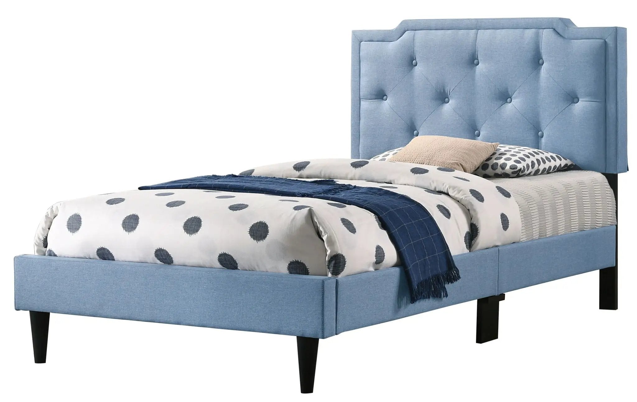 Button Tufted Bed Charming For Cozy Spaces by HouseOfZazla