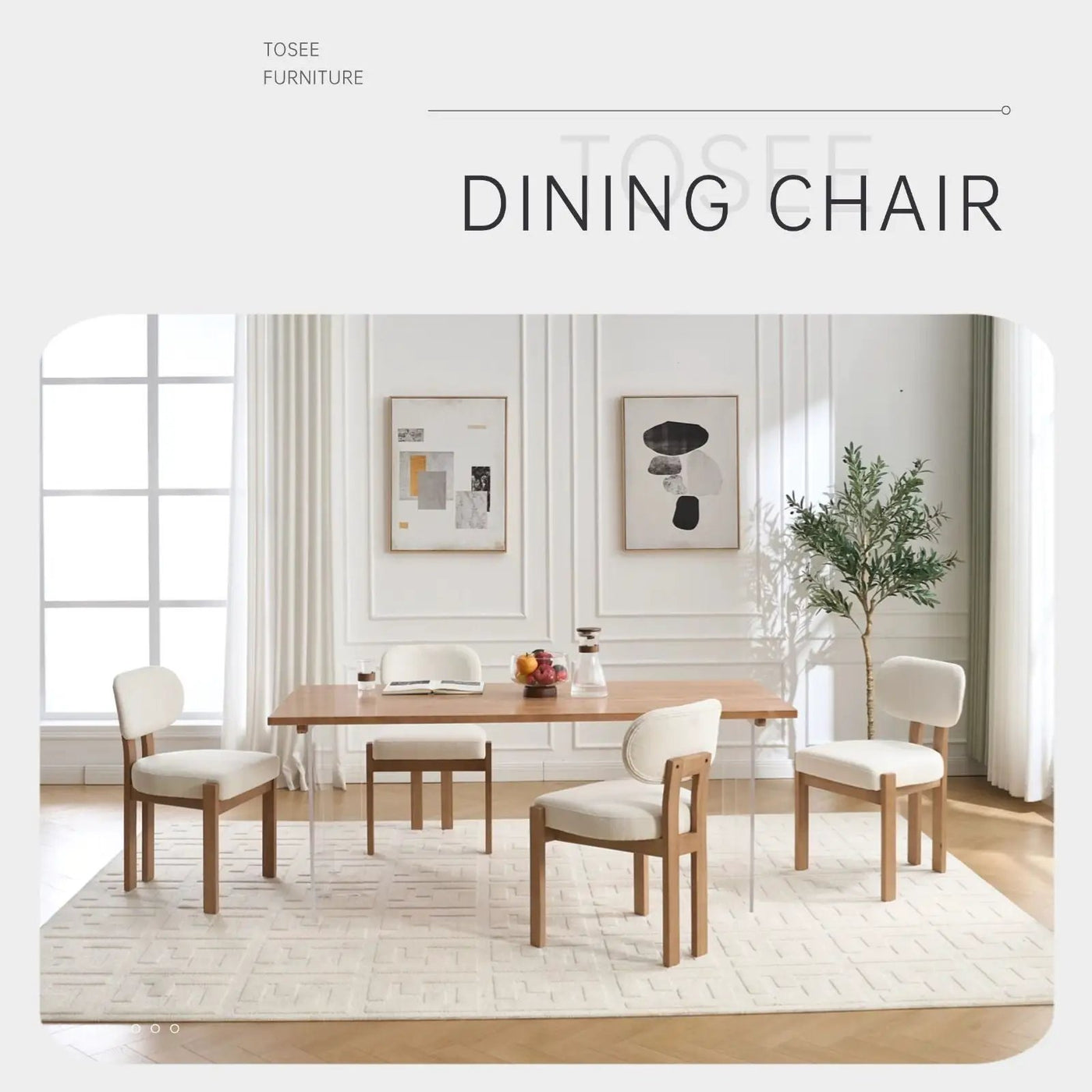 Dining Chairs With Ergonomic Backrest And Adjustable Feet (Set of 2) by HouseOfZazla