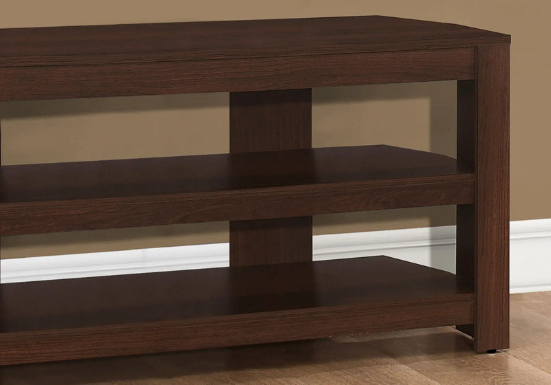 TV Stand, Console, Media Entertainment Center, Storage Shelves, Contemporary & Modern - Cherry by Unique Piece Furniture