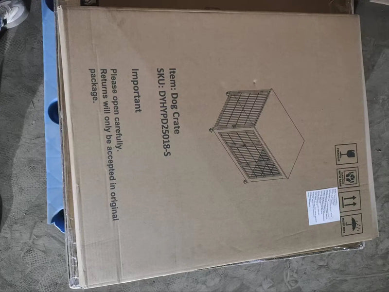 27.2" Dog Crate Furniture with Wheels for Small Dogs by HouseOfZazla