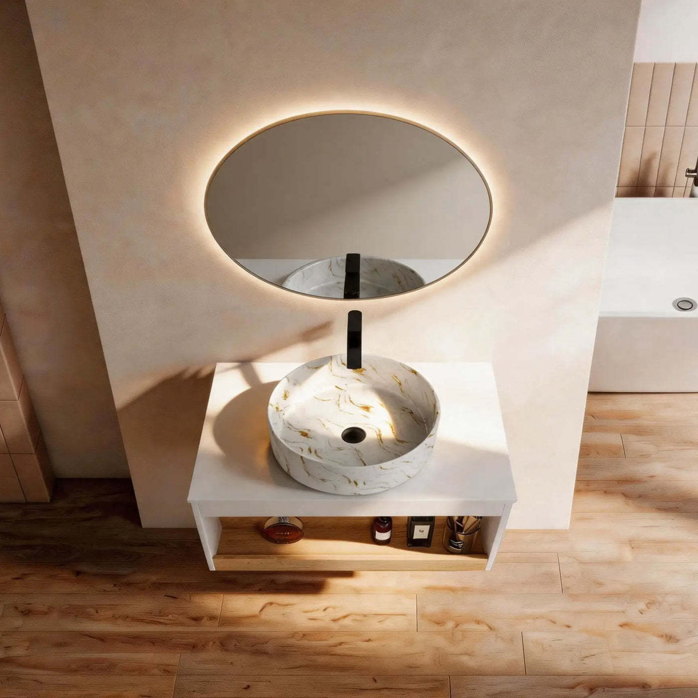 Floating Bathroom Vanity With Vessel Sink by Unique Piece Furniture