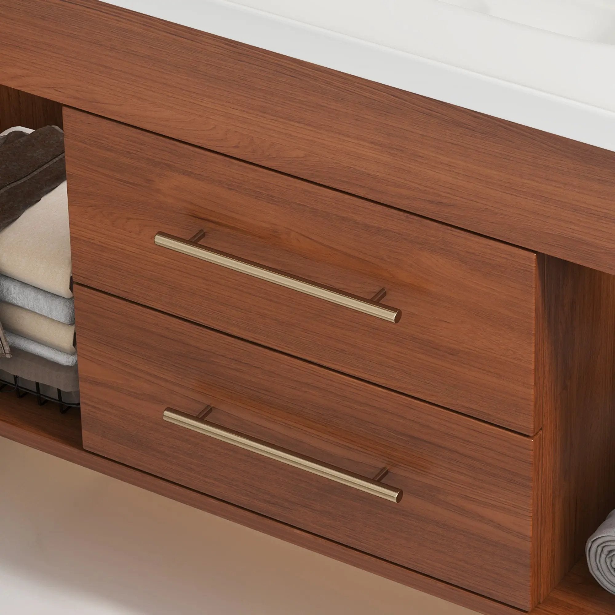 35.4" Mid-century Modern Single Bathroom Vanity by HouseOfZazla