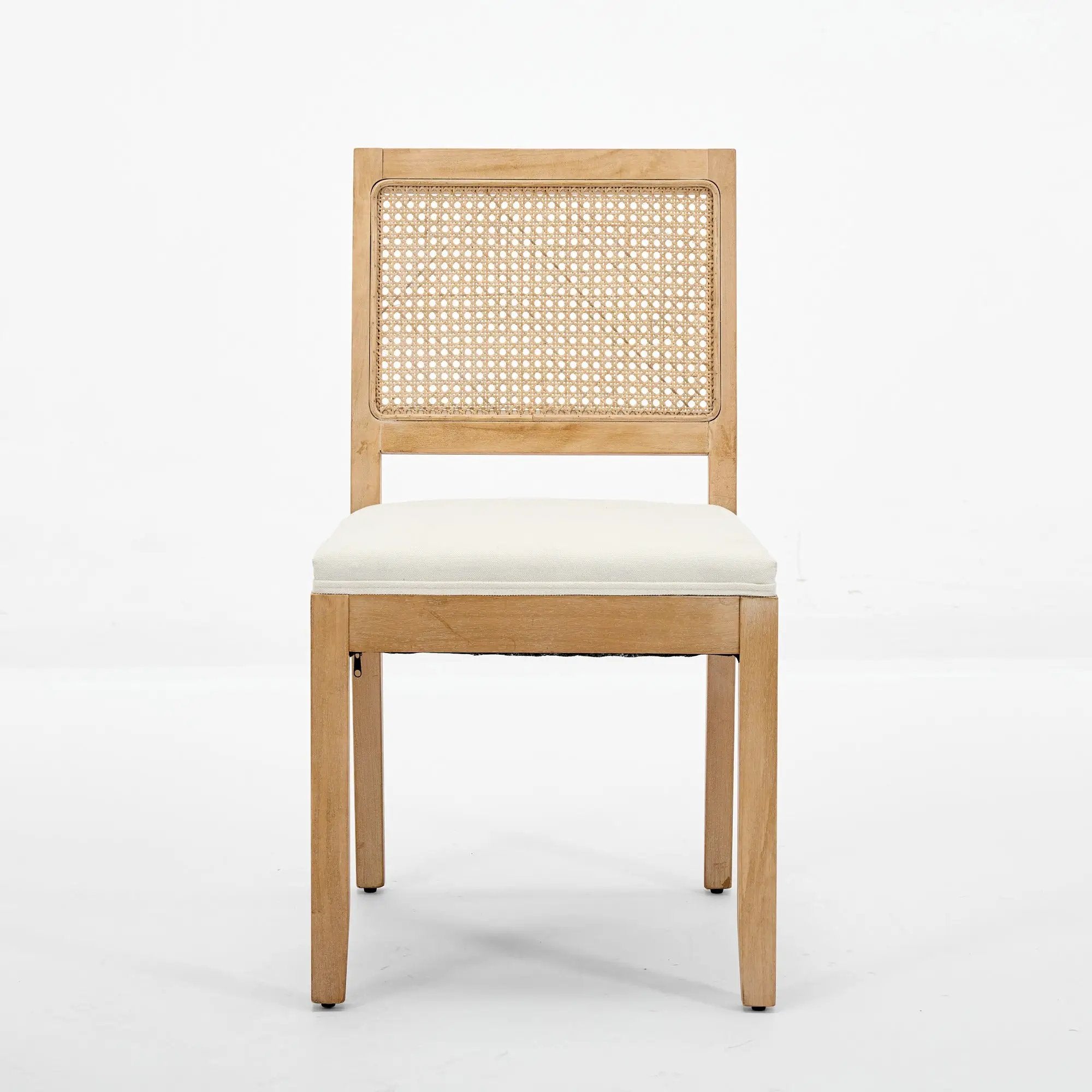 Farmhouse Rattan Dining Chairs Set of 2 by HouseOfZazla