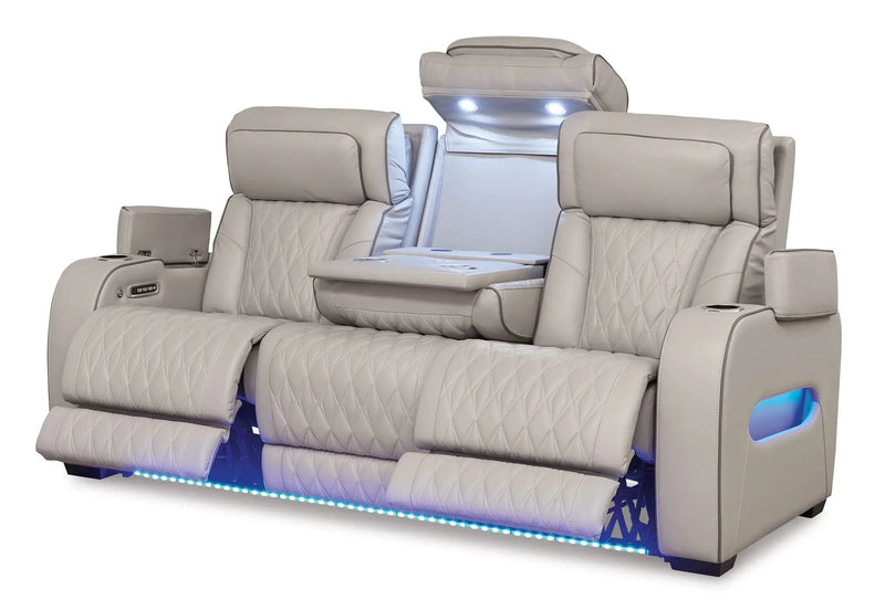 Boyington - Power Reclining Sofa With Adj Headrest by Unique Piece Furniture