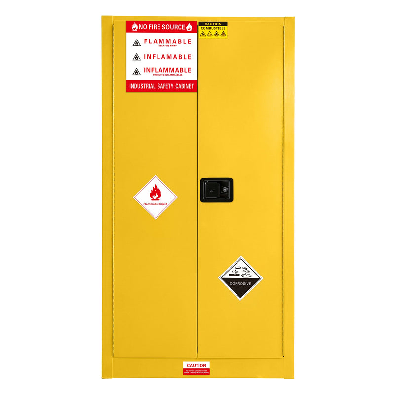 60 Gal Flammable Safety Cabinet, 34"W x 34"D x 65"H by HouseOfZazla