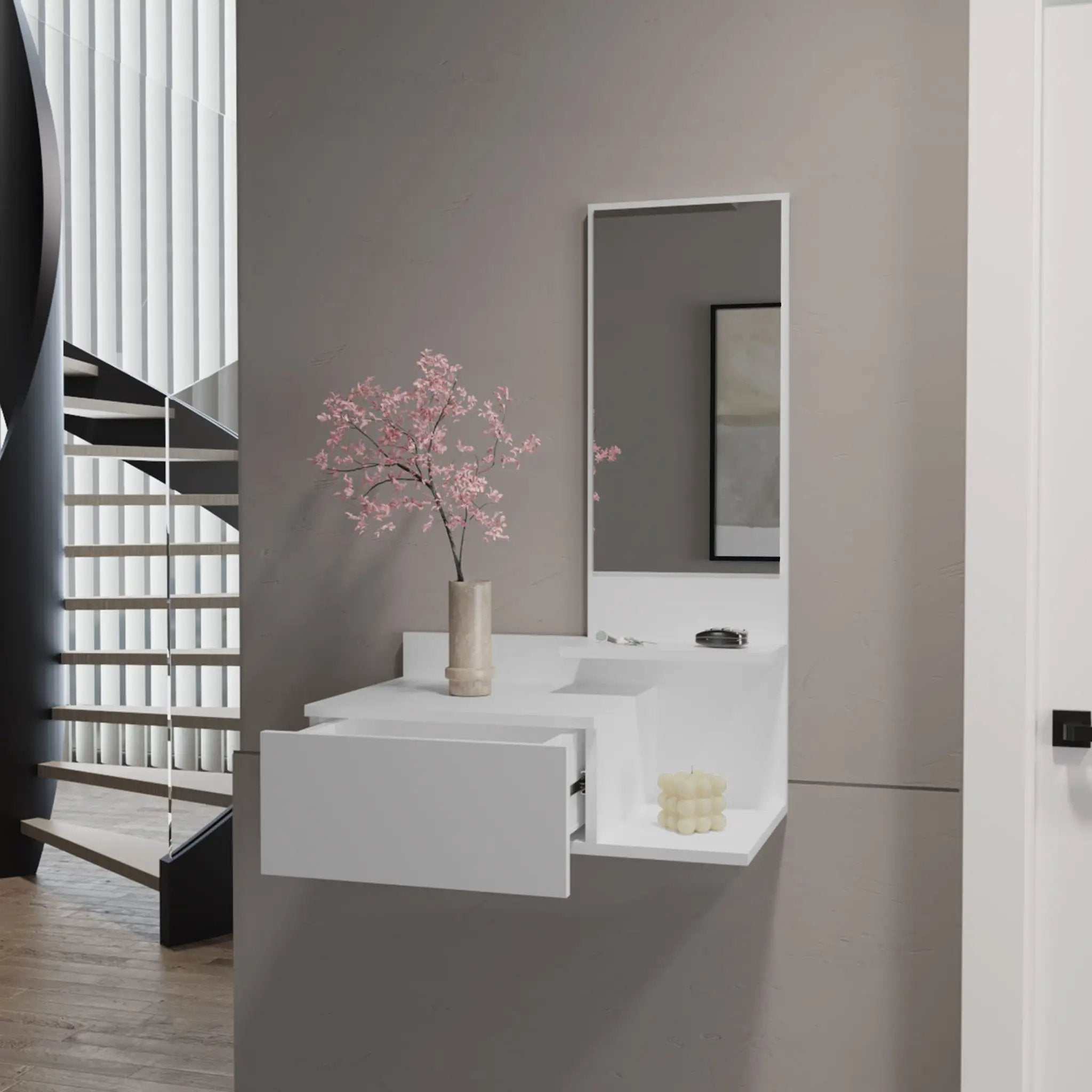 Lowell - Floating Hallway Cabinet by Unique Piece Furniture
