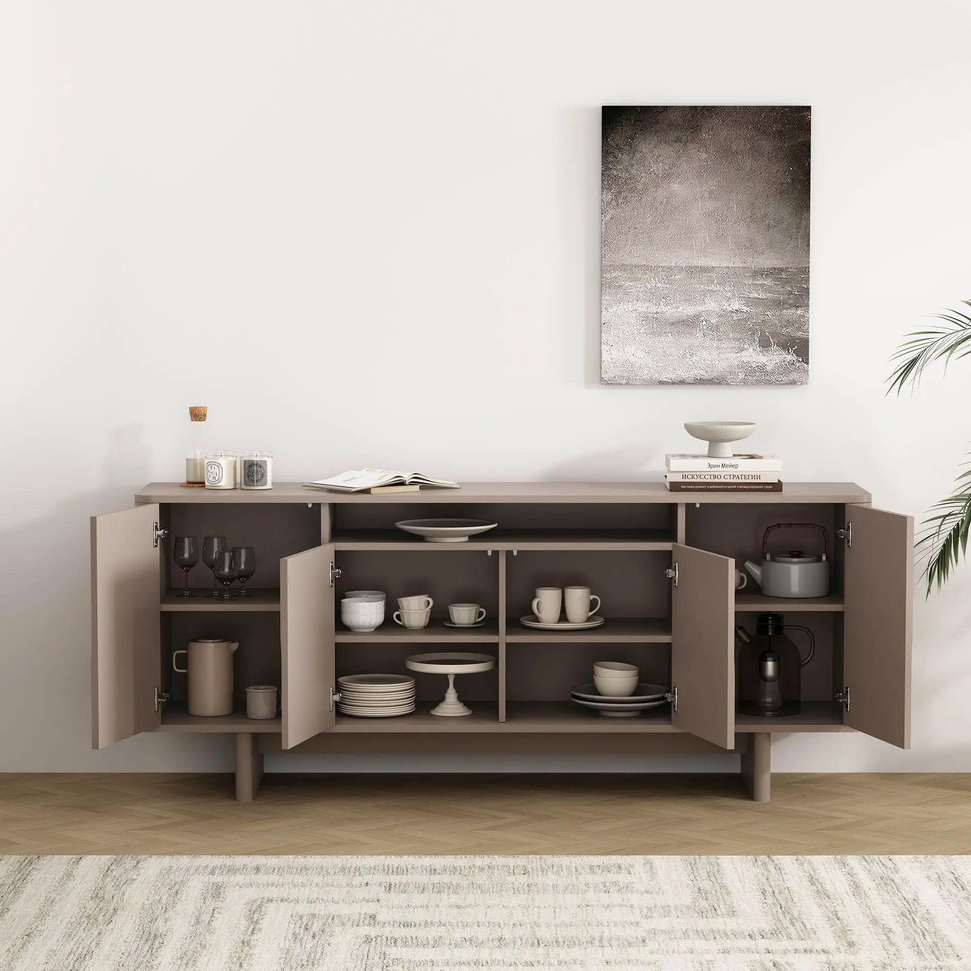 Ella - Sideboard With Adjustable Shelves by HouseOfZazla