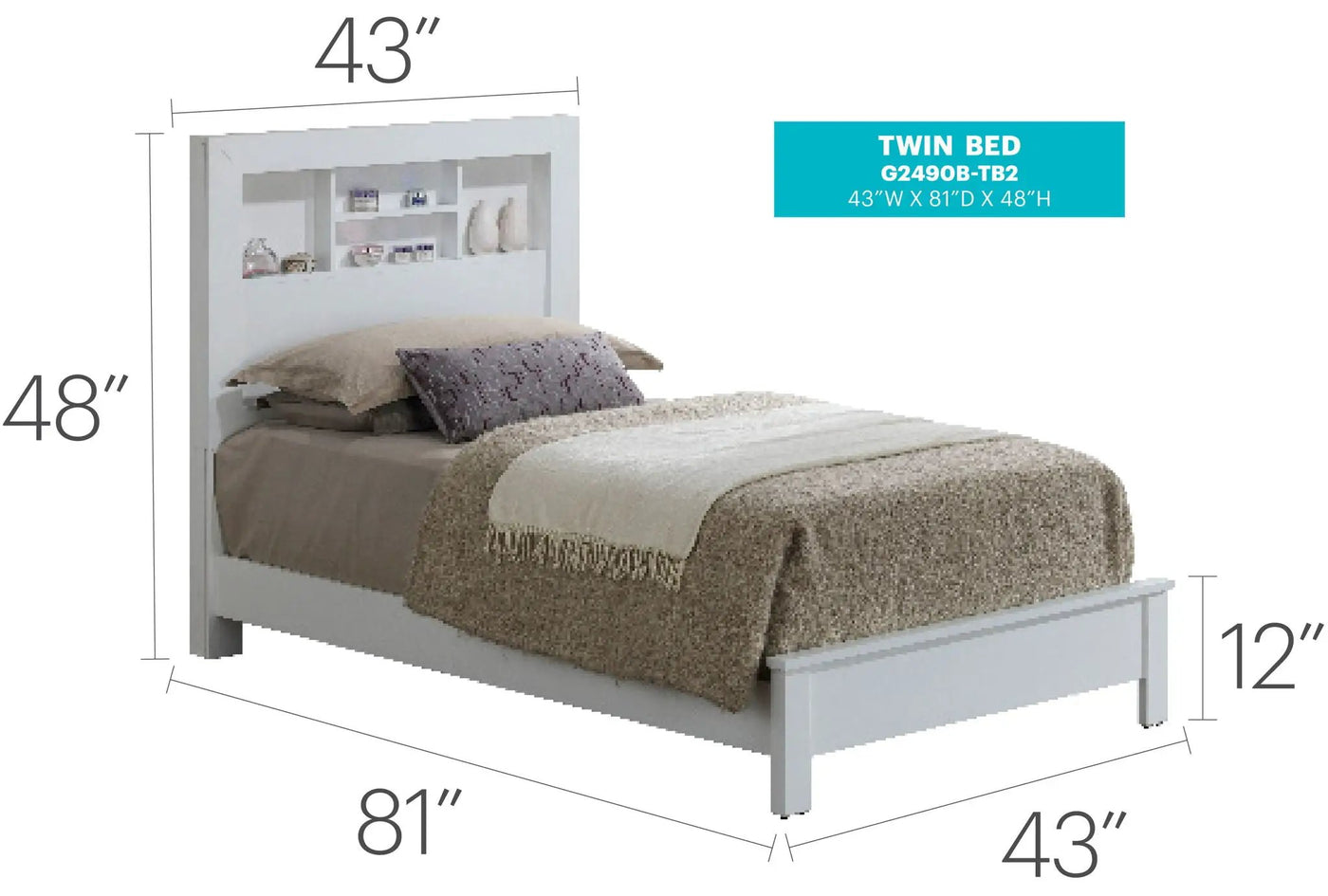 Bed With Transitional Design Stylish by HouseOfZazla