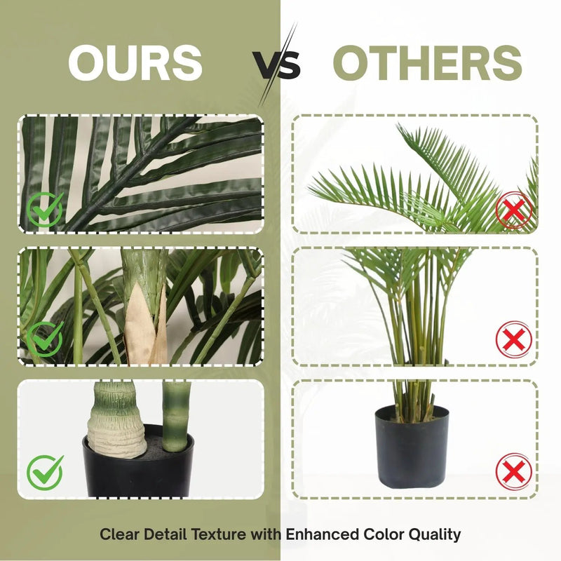 6FT Artificial Palm Tree with Realistic Detail by HouseOfZazla
