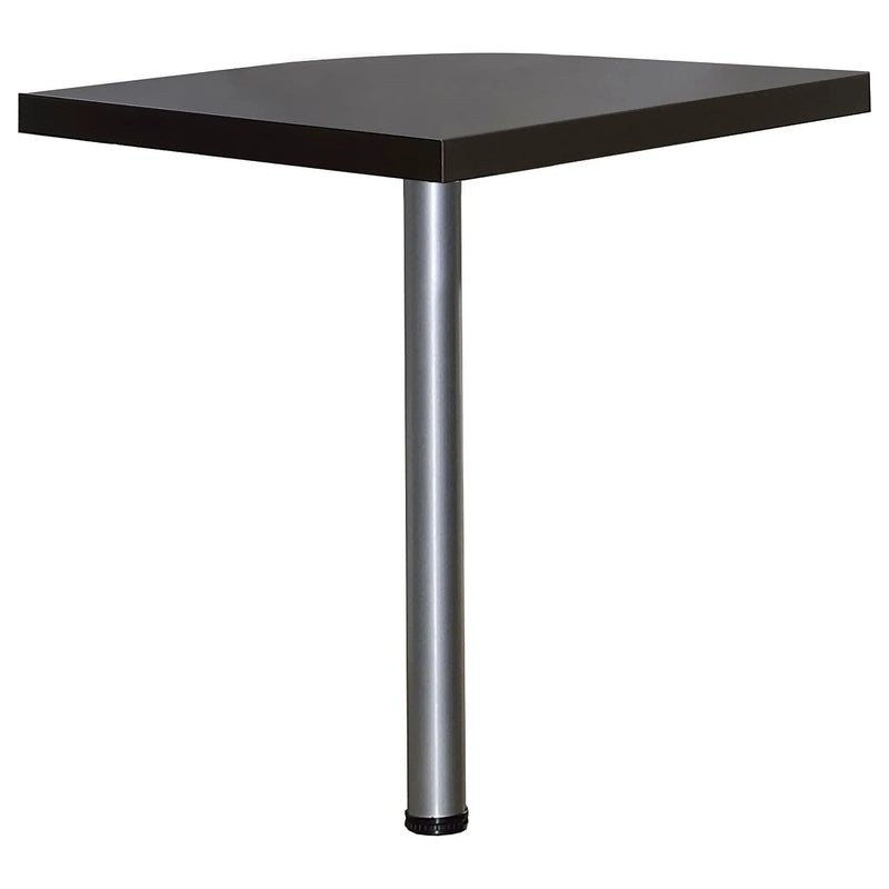 Skylar L-Shape Desk with Mobile File Cabinet Cappuccino by Unique Piece Furniture