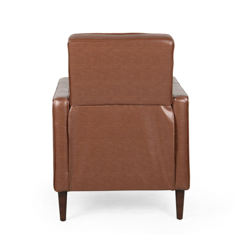Mid-Century Modern Recliner With Button Tufted Waffle Stitch by HouseOfZazla