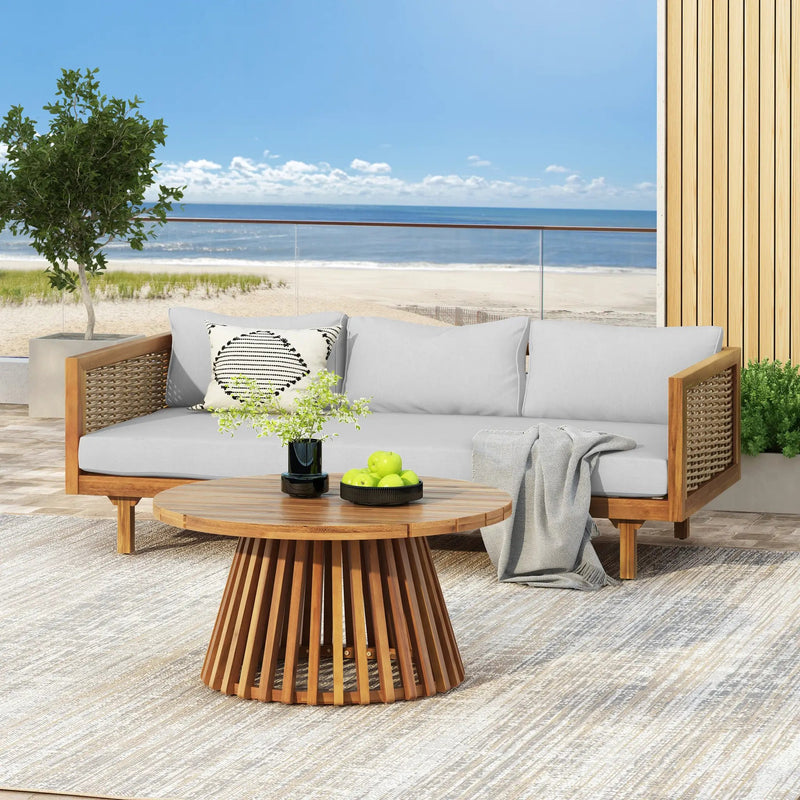 Wicker Patio Furniture Set Outdoor Rattan Sectional Set by HouseOfZazla