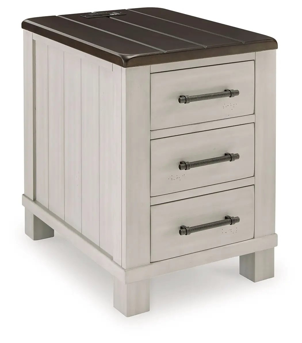 Darborn - Chair Side End Table - Gray / Brown by Unique Piece Furniture