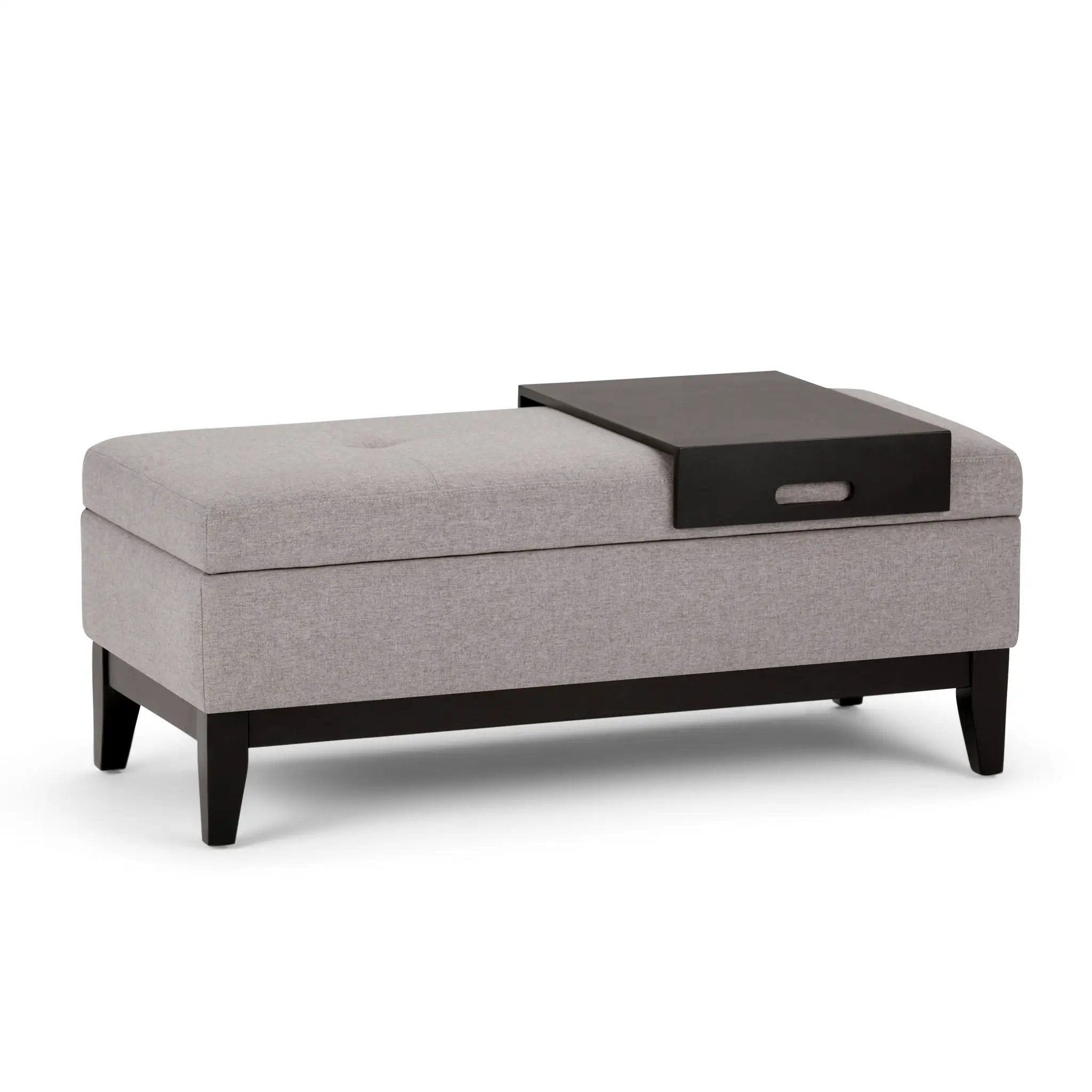 Oregon - Contemporary Storage Ottoman Bench With Tray by Unique Piece Furniture