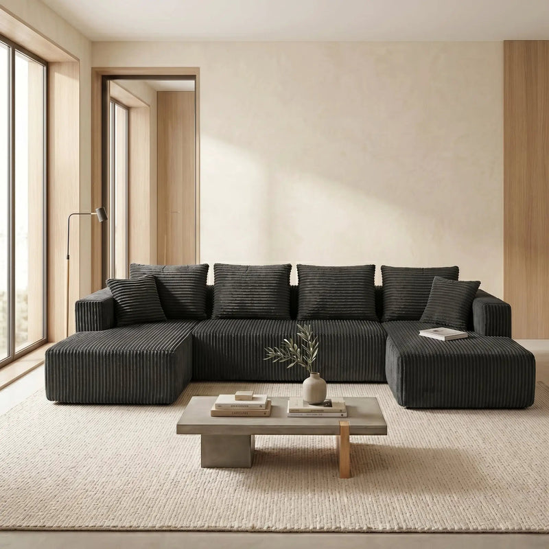 132.1 Inch Modular Sectional Sofa by HouseOfZazla