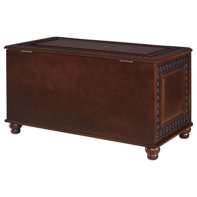 Ornate - Deep Flip Open Storage Cedar Chest With Cedar Lining - Brown by HouseOfZazla