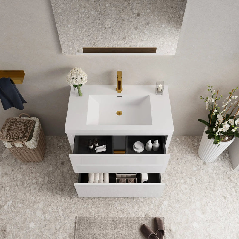 36" Freestanding Bathroom Vanity with Sink and Storage Cabinet by HouseOfZazla