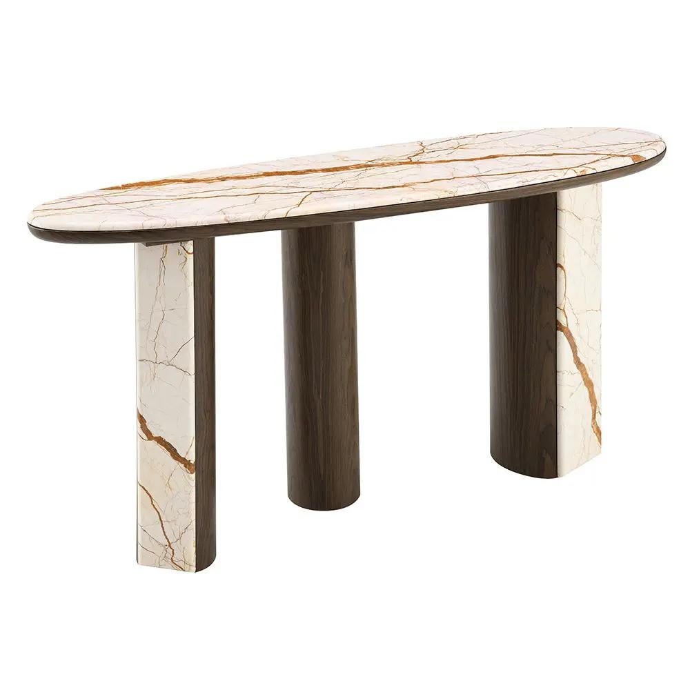 Haidar - Table With Marble Top by Unique Piece Furniture