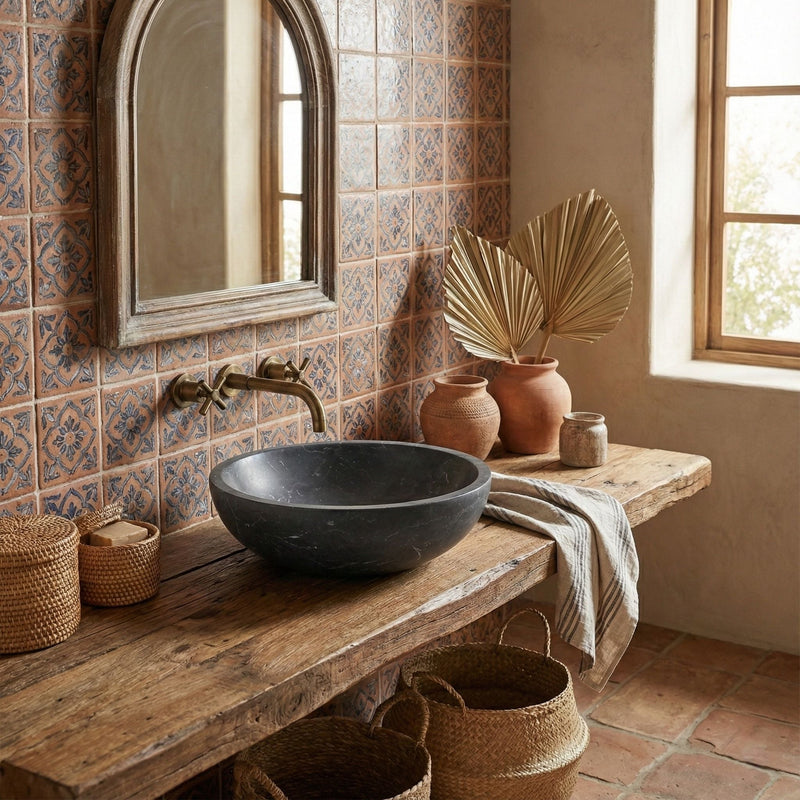 Bathroom Vessel Sink, Circular Design by HouseOfZazla