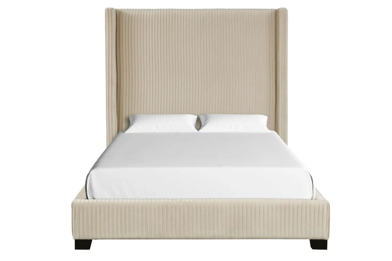 Upholstered Bed, Space-Saving Design