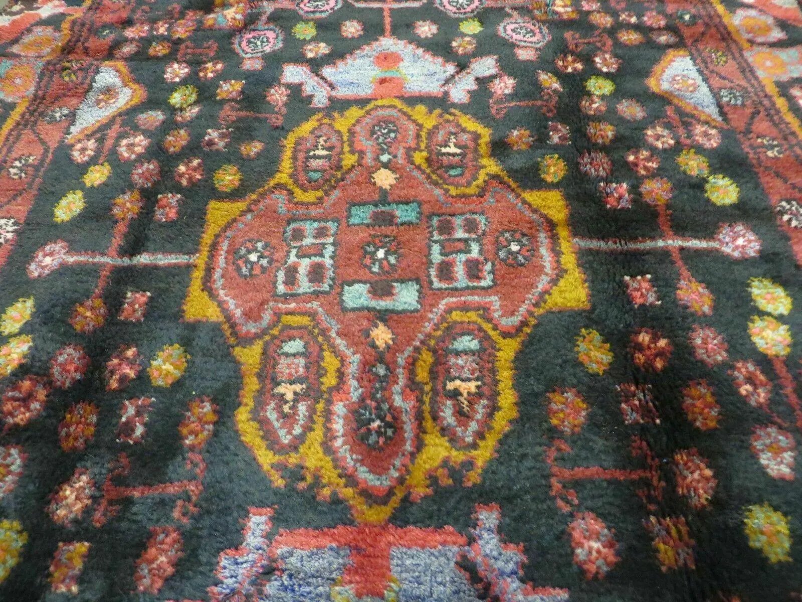 4' X 10' Antique Handmade Tribal Turkish Oriental Floral Wool Rug Organic Nice by Jewel Rugs