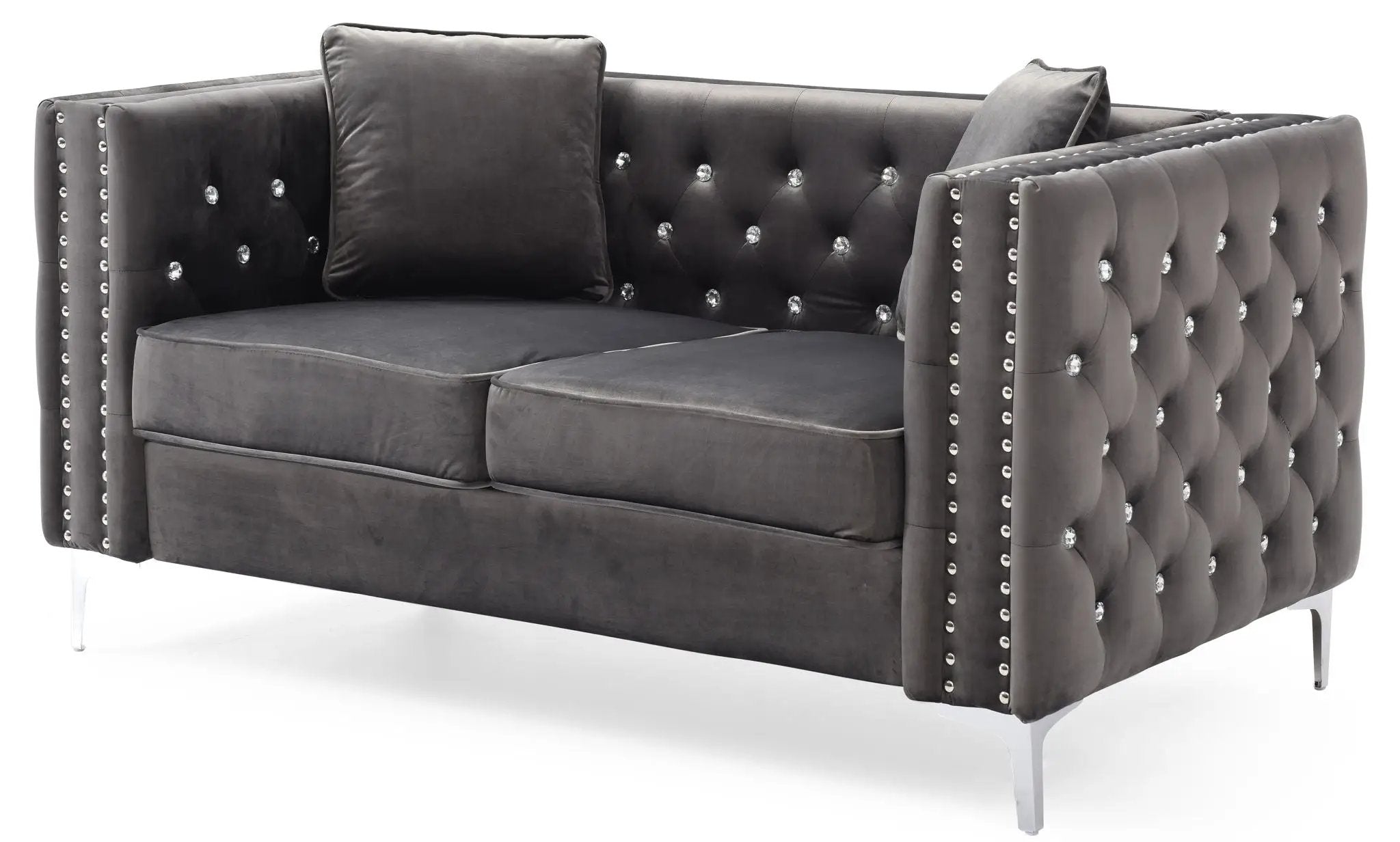 Elegant Track Arm Loveseat by Unique Piece Furniture
