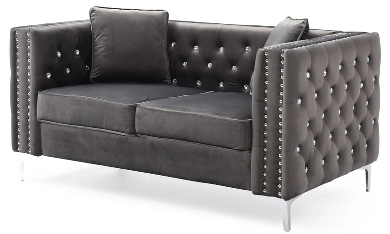 Elegant Track Arm Loveseat by HouseOfZazla
