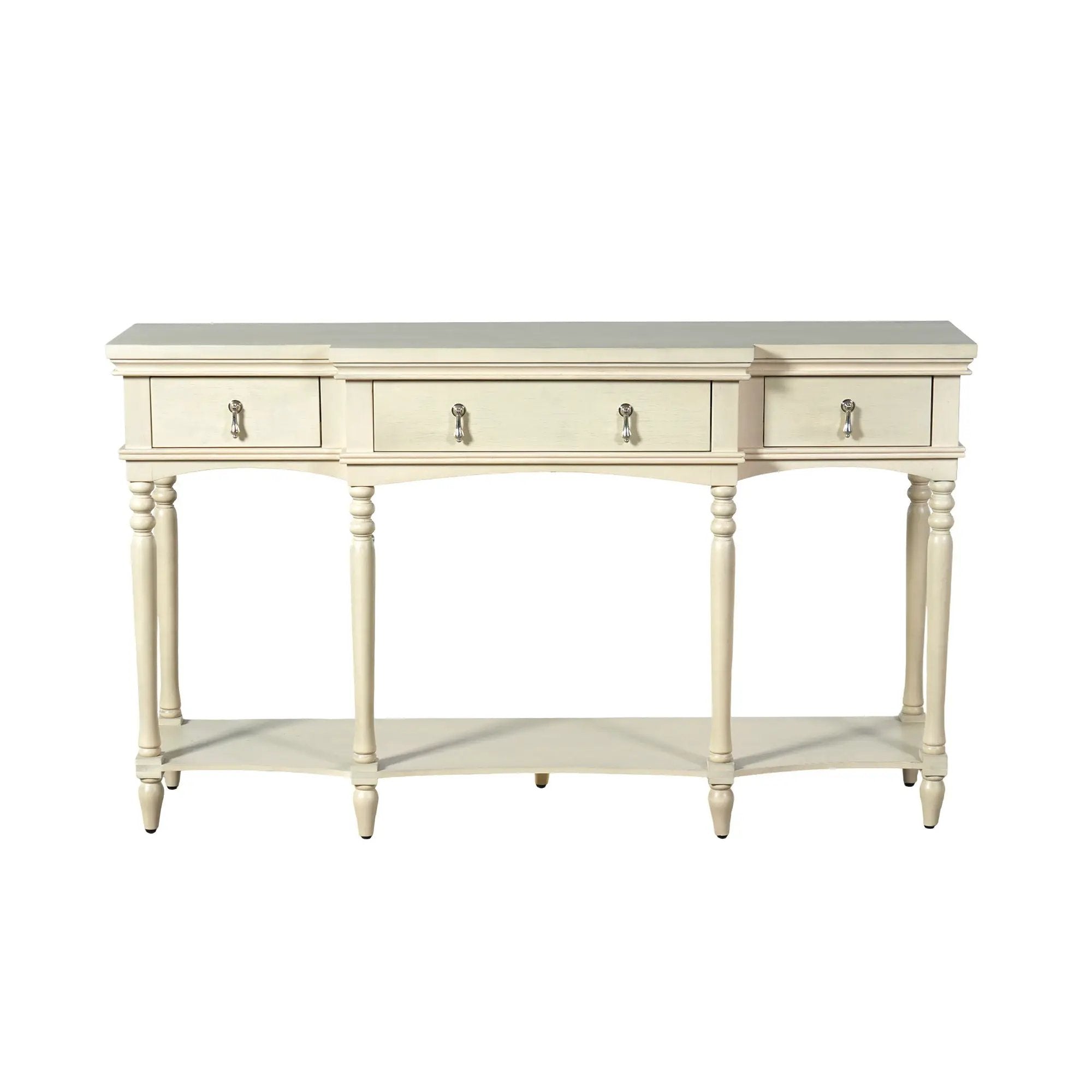 Retro Console Table With 3 Soft Close Drawers by HouseOfZazla