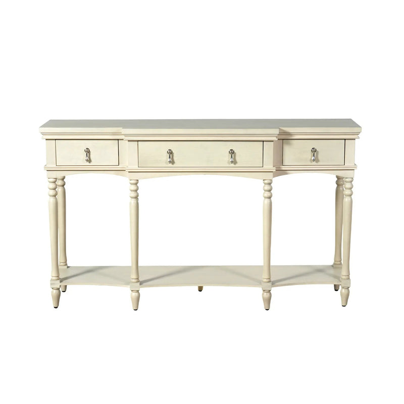 Retro Console Table With 3 Soft Close Drawers by HouseOfZazla