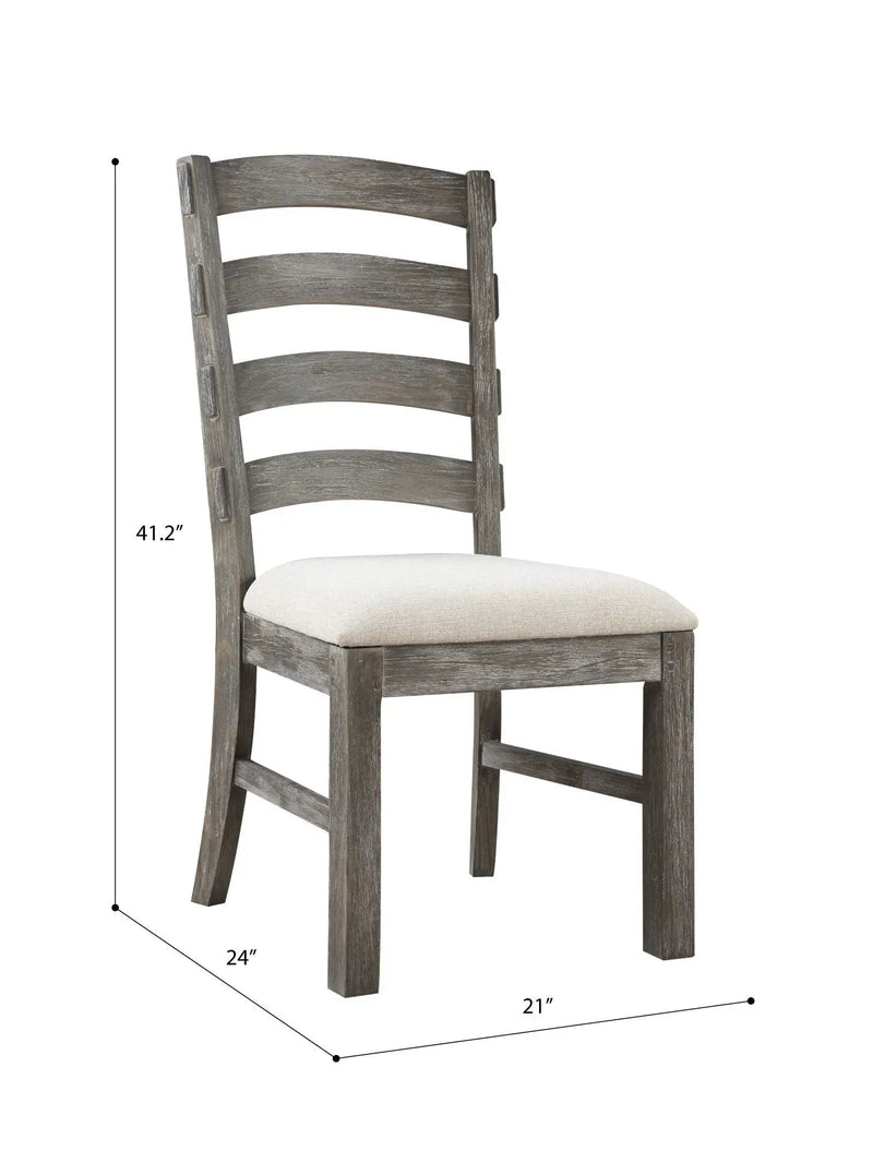 Upholstered Dining Chairs (Set of 2) - Brown - Wood by Unique Piece Furniture