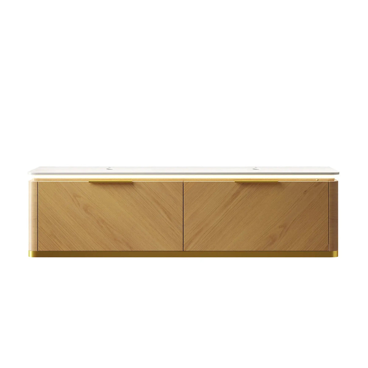 DIPA 60" Wall-Mounted Carrara Bathroom Vanity by HouseOfZazla
