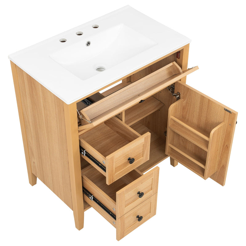 Bathroom Vanity With Sink, Soft Closing Cabinet by HouseOfZazla