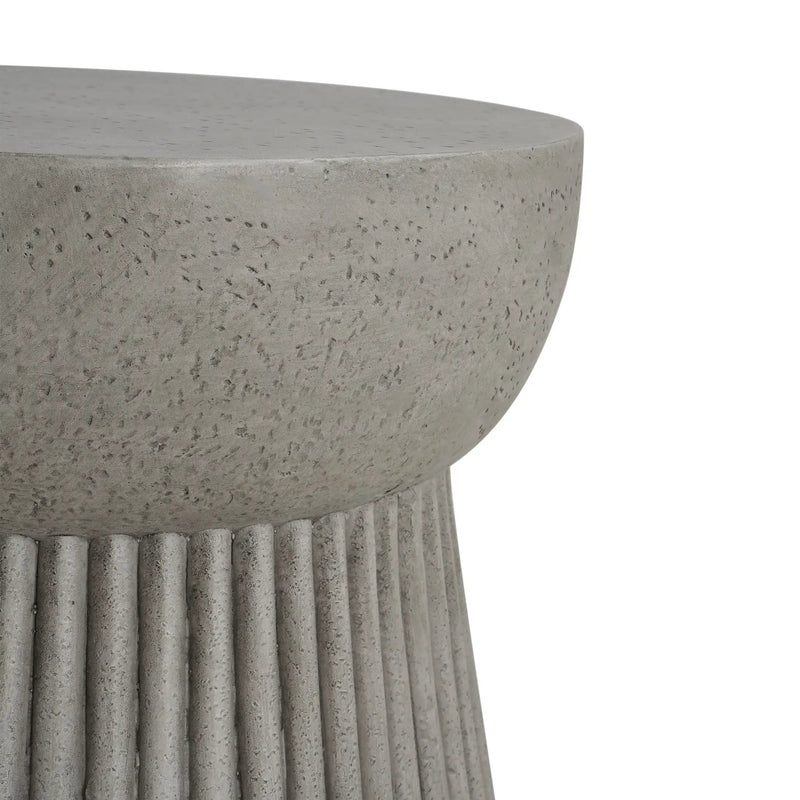 Outdoor Lightweight Concrete Side Table by HouseOfZazla