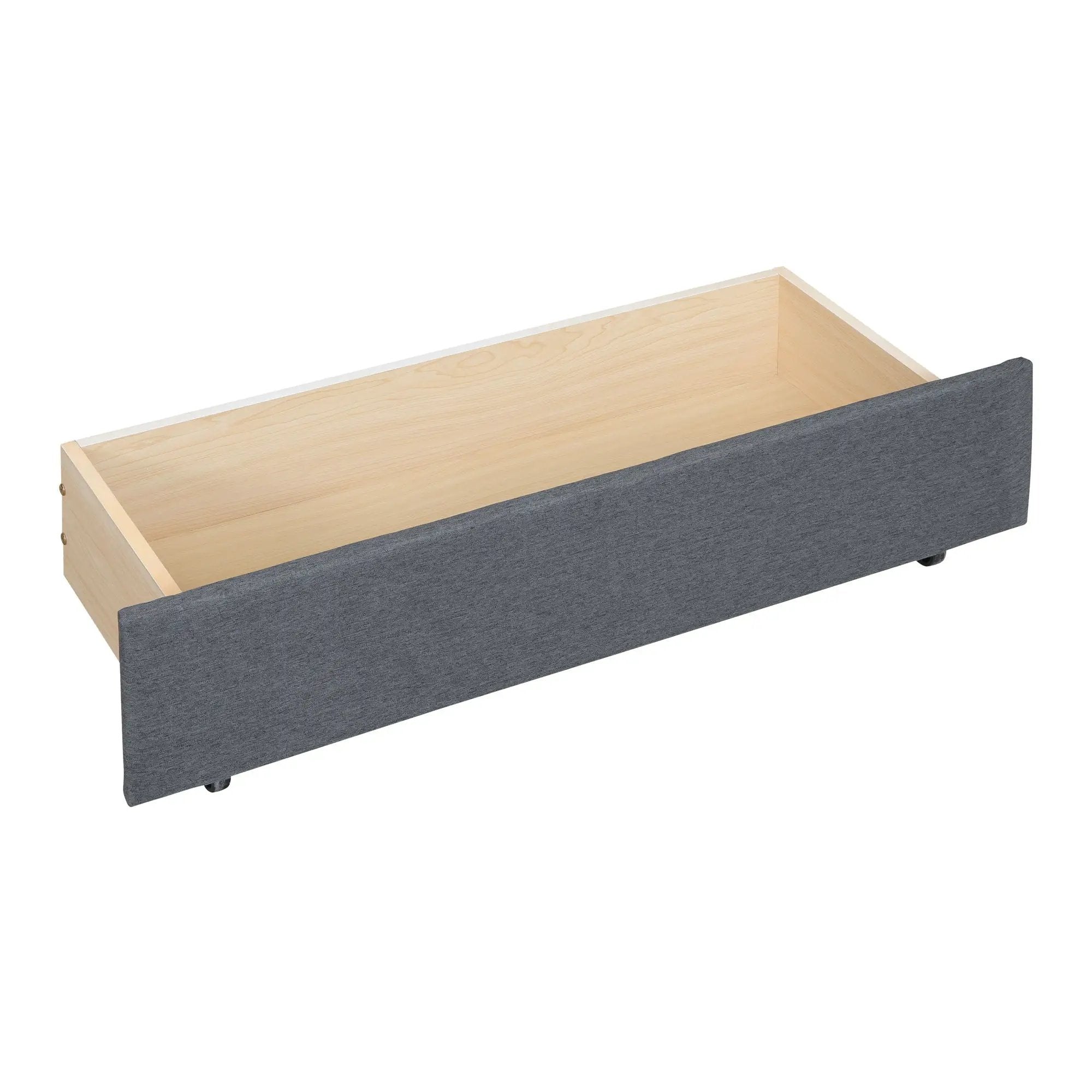 Upholstered Platform Bed With Brick Pattern Headboard And Twin Long Size Trundle by HouseOfZazla
