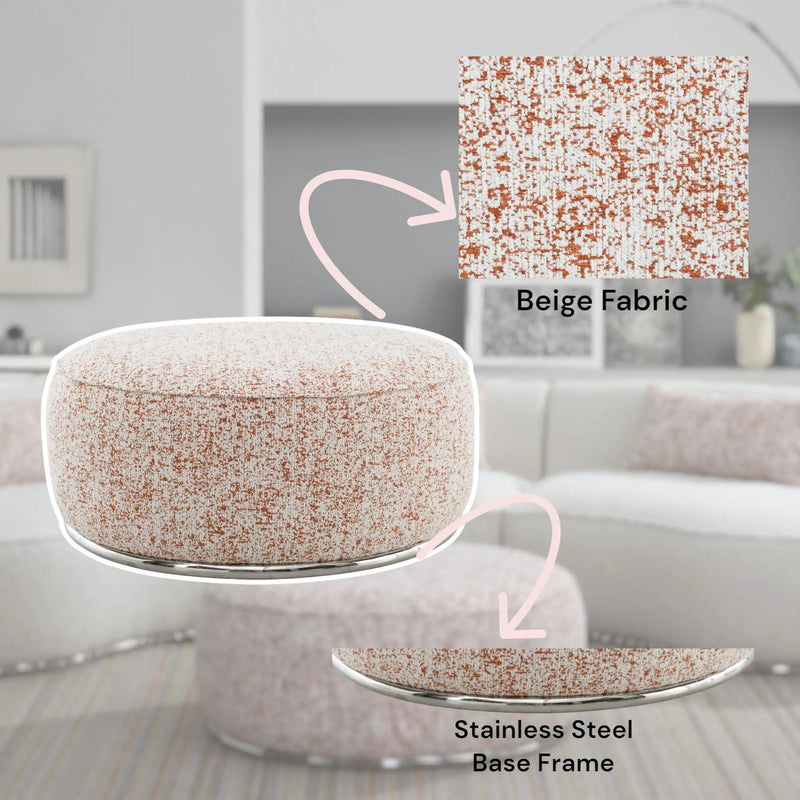 Sahara - Ottoman - Pattern Multi by Unique Piece Furniture
