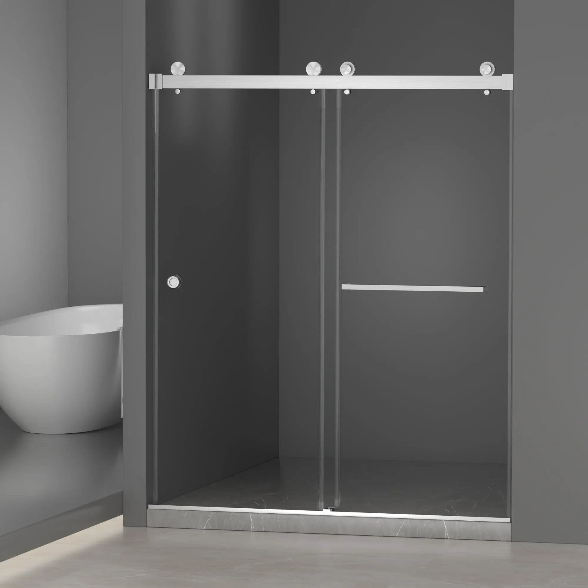 55-59" x 72" Frameless Shower Door by HouseOfZazla